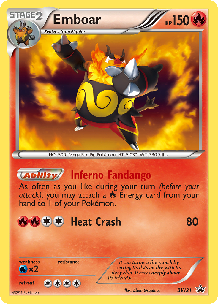 Black & White Promo Emboar #21